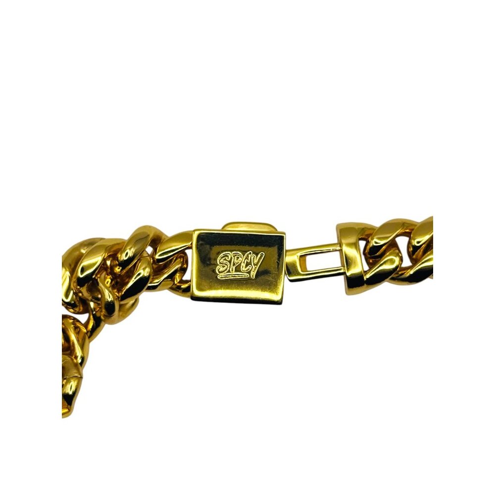 SPCY Gold Cuban Link Chain Necklace 20 Inches With Durable Clasp & Gift Box - Picture 3 of 7